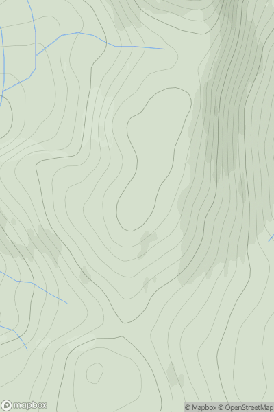 Thumbnail image for Meallan Liath Beag [Durness to Loch Shin] [NC368373] showing contour plot for surrounding peak